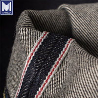 Tissu denim selvedge vintage non marqué pour jeans homme - 100% coton, écologique, poids moyen, stock excédentaire Guangdong Chine
