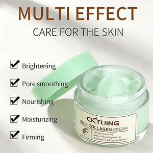 Produits de soin de la peau vegan éclaircissants, crème au collagène blanchissante, crème pour le visage au riz éclaircissante - Product Image 4