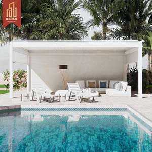 Pergola rétractable avec angle réglable et design résistant aux intempéries, idéale pour les jardins, les patios et les cours arrière en Europe et aux États-Unis - Product Image 1