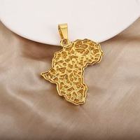 Collier pendentif Carte d'Afrique pavée 2026, Bijou Hip Hop unique et personnalisé, en Acier inoxydable plaqué or 18 carats avec Cristal de glace, pour Femme