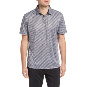 Ropa de golf que absorbe la humedad para hombre OEM, todos los polos de punto de piqué de poliéster 100% sublimación, logotipo personalizado - Product Image 2