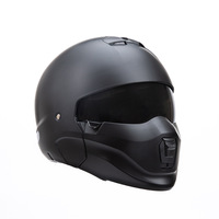 Lampe arrière pour casque de moto Warrior, LED rouge/verte/bleue, batterie lithium rechargeable, coque ABS certifiée DOT, pour casque 3/4