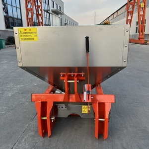 Épandeur de <span class=keywords><strong>sel</strong></span> et de sable tractable 800L en acier inoxydable avec boîte de vitesses suspendue pour engrais chimiques et pelouses - Product Image 2