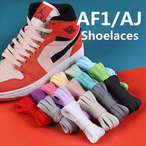 Lacets Plats 36 Couleurs pour <span class=keywords><strong>AF1</strong></span>, Chaussures de Tennis, Baskets, Toile <span class=keywords><strong>Blanche</strong></span> Noire, Homme <span class=keywords><strong>Femme</strong></span>, Cordons de Chaussures de Basketball - Product Image 1