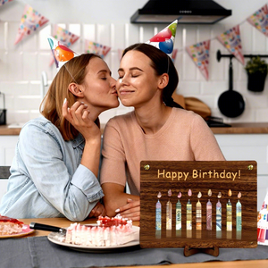 Adornos de Madera Más Vendidos para Regalos de Cumpleaños, Boda, <span class=keywords><strong>Amistad</strong></span>, Dinero, Clip para Billetes, Tabla Rectangular, <span class=keywords><strong>Feliz</strong></span> - Product Image 1