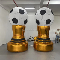 Trophée gonflable géant avec coupe de championnat de football gonflable pour la publicité sur thème personnalisé, les activités et autres événements