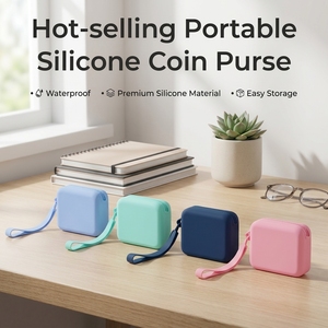 Nouveauté : Mini sac de rangement en silicone personnalisé, porte-monnaie portable, organiseur de câbles - Product Image 1