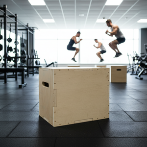 Caja de madera para saltar, 3 en 1, MMA, entrenamiento Plyometric, Tamaños: 30/<span class=keywords><strong>24</strong></span>/<span class=keywords><strong>20</strong></span>, <span class=keywords><strong>24</strong></span>/<span class=keywords><strong>20</strong></span>/16, <span class=keywords><strong>20</strong></span>/18/16, o 16/14/12 - Product Image 1
