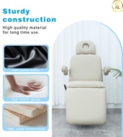 Tables de massage électriques pliables modernes pour salon de beauté, salon de coiffure, cabinet chiropratique, équipement de tatouage, spa, soins du visage - 3 moteurs