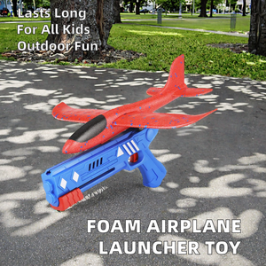 Avión de Espuma Suave para Volar, Juguete de Exterior para Niños, Planeador de Plástico, Pistola Lanzadora de Aviones, Juguete de Disparo de Gran Venta - Product Image 2