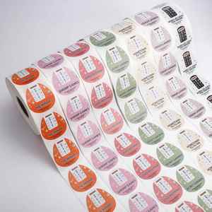 Étiquettes adhésives ovales en papier MINARI pour emballage alimentaire Onigiri, autocollants personnalisés imprimés en offset, résistants à l'eau - Product Image 5
