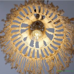 Abat-jour bohèmes écologiques faits à la main, lustre décoratif en macramé pour la décoration intérieure, provenant d'une usine au Vietnam - Product Image 5