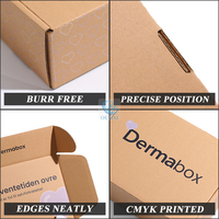 Caja de Envío Plegable de Cartón Kraft Rosa, Personalizable, Reciclable, para Ropa, Vestidos y Lencería, Cajas de Cartón Corrugado para Envíos con Logotipo