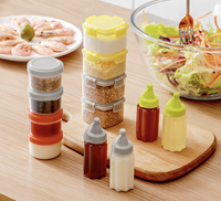 Botol Saus Mini 30ml untuk BBQ, Salad, atau Bumbu Lainnya, Cocok untuk Dibawa Bepergian