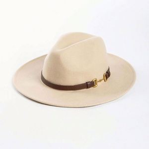 Wholesale Western Style 100% Wool Cowboy Fedora Hats With Belt High Quality Felt Hat - Product Image 5