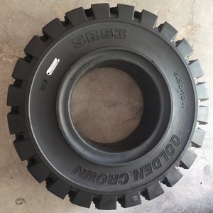 Neumáticos Sólidos Diagonales para Montacargas <span class=keywords><strong>GOLEDEN</strong></span> CROWN SR63, Certificados ISO9001, Antideslizantes y Resistentes al Desgaste, 500-8 600-9 700-12, Venta al Por Mayor - Product Image 6