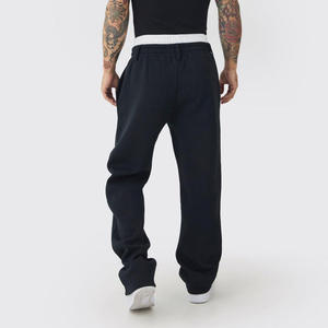 Pantalones Deportivos Casuales Negros de Poliéster con Doble Cintura, Transpirables, Cálidos, para Correr, de Alto Rendimiento, para Ejercicio Diario - Product Image 2