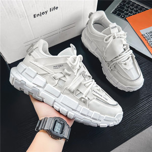 Chaussures de luxe pour hommes en gros, baskets tendance à plateforme, semelles épaisses, antidérapantes, chaussures décontractées, chaussures de sport pour hommes - Product Image 4