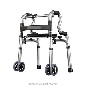 Andador con Asiento - Ayuda de Movilidad de Aluminio Ligero con Altura Ajustable para Personas Mayores - Product Image 2