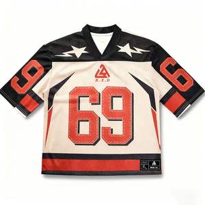 Fabrika toptan özel baskı numarası logosu Rugby forması-Unisex aşınmaya dayanıklı nefes örgü takım sporları <span class=keywords><strong>Jersey</strong></span> artı boyutu - Product Image 1