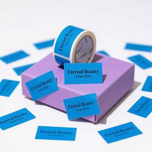 Autocollant en vinyle adhésif de luxe personnalisé, imperméable, transfert UV avec logo de marque pour l'emballage de bougies, autocollant 3D - Product Image 4