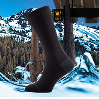 Chaussettes d'hiver épaisses en tricot 100 % imperméables avec antidérapant et respirantes, écologiques pour usage extérieur sur le bord et le corps du pied