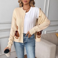 Vêtements en gros Nouveautés 2026 Cardigan Femme avec Boutons et Broderie Style Marque Design pour Robes Décontractées
