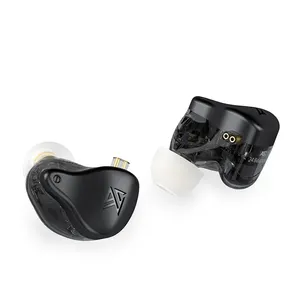 KZ — casque d'écoute hi-fi filaire avec micro, écouteurs intra-auriculaires équilibrés, avec conduite équilibrée, noir, 3.5MM, 2 broches, 0.75MM, ZAX, 24BA