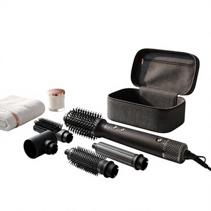 6 in 1 Hair Styling Set Fast Drying Ionic Dryer Brush Ceramic Straightener Curling Styler for Salon and Home