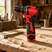 Perceuse à percussion sans fil portable 18V, moteur sans balais à vitesse variable, couple maximal 65N, batterie 4.0Ah, perçage 10mm, OEM, usage domestique et industriel