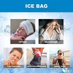 Ice Bags Hot Water Bag For Hot Cold Therapy And Pain Relief With Cover No-Leak Elastic