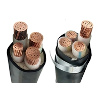 Câble électrique industriel YUWAN YJV3*240+2*120 450V basse tension, 3 conducteurs, cuivre toronné nu, gaine PVC, classe C