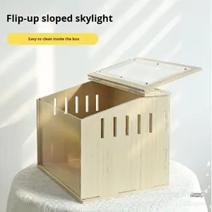 Gabbia Incubatrice a Temperatura Costante in Legno Massello Personalizzata OEM <span class=keywords><strong>per</strong></span> Criceti, <span class=keywords><strong>Pulcini</strong></span>, Rettili - Modello Shandong - Product Image 2