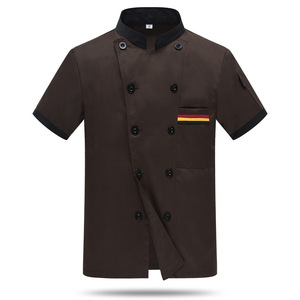 <span class=keywords><strong>Divisa</strong></span> da Chef Personalizzabile con LOGO, Abbigliamento da Lavoro Estivo a Maniche Corte per Uomo, Uniforme per Ristorante, Mensa, Sushi, Hotel, Cucina - Product Image 2