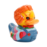 Nuevo regalo creativo, película de terror de resina, pato de figuras coleccionables para Halloween, patos de goma independientes, decoración de escritorio