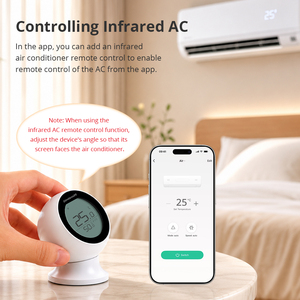 Zemismart Matter WiFi Smart IR Blaster con Sensor de Temperatura y Humedad para Control de Aire Acondicionado, Compatible con Apple Home, <span class=keywords><strong>Alexa</strong></span> y Google Home - Product Image 4