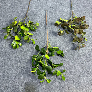 Branche de fleur en soie imprimée en 3D, feuille de haricot simulée, 30cm-100cm, pour décoration florale de maison et de mariage - Product Image 2