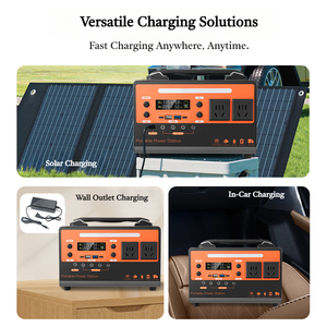Centrale Électrique Portable 2000W 220V, Générateur Solaire à Onde Sinusoïdale Pure, Stockage d'Énergie d'Urgence pour Voyages en Voiture et Sauvegarde Domestique - Product Image 3