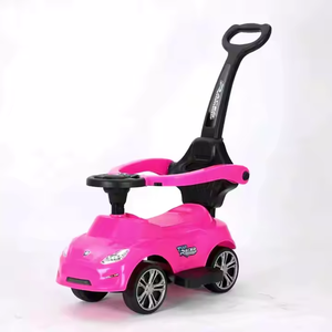 جديد مضاد للسقوط <span class=keywords><strong>3</strong></span> في 1 للأطفال من عمر 1 إلى <span class=keywords><strong>3</strong></span> سنوات ، راكب رضيع متعدد الوظائف بأربع عجلات مع قضيب دفع - Product Image 1