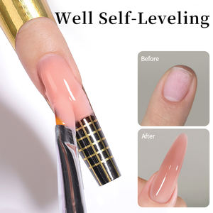 UR SUGAR 150g Gel de construction pour ongles auto-nivelant, extension rapide, vernis, gel dur scintillant nude, fournisseur de gel pour ongles - Product Image 5