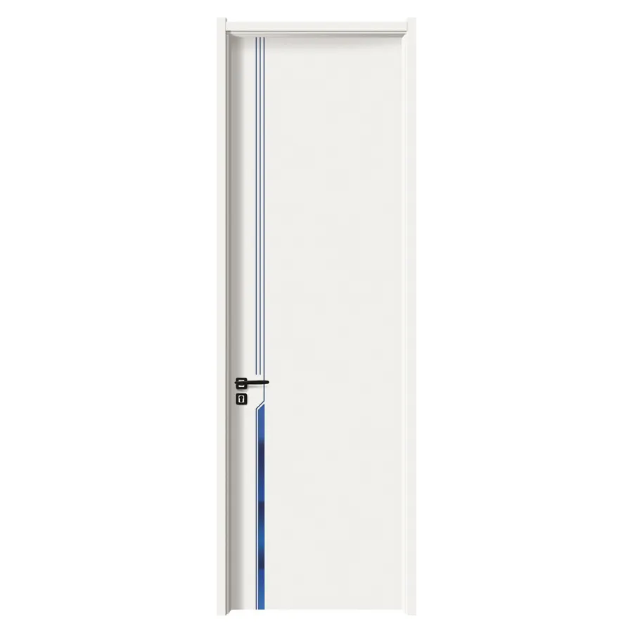 Soundproof Hotel Door Internal Bedroom Waterproof WPC Interior Solid Wood WPC Door for House Design