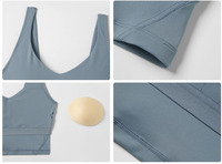 Meilleur soutien-gorge de sport simple et léger, respirant, entièrement rembourré, à maintien élevé, double push-up, pour la course à pied, tailles XXS-XXL, collection 2025