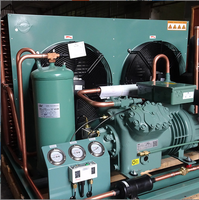 Unité de condensation automatique refroidie par air 2024 6Hp avec ventilateurs de refroidissement et unité de compresseur de réfrigération de refroidisseur pour une utilisation en chambre froide