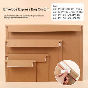 <strong>Kraft</strong> Paper Cross-Border Express <strong>Envelope</strong> for <strong>A4</strong> Foreign Trade E-Commerce Logistics Self-Adhesive Sealed Waterproof File Shoes - Product Image 2