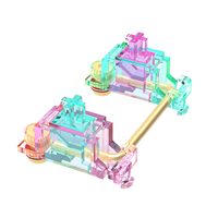 Stabilisateurs mécaniques LED DUROCK V3 Miami Vice Mix à espacement de fils plus étroit, pré-coupés, 1,2 mm 1,6 mm, stabilisateurs de PCB pour ordinateur de bureau