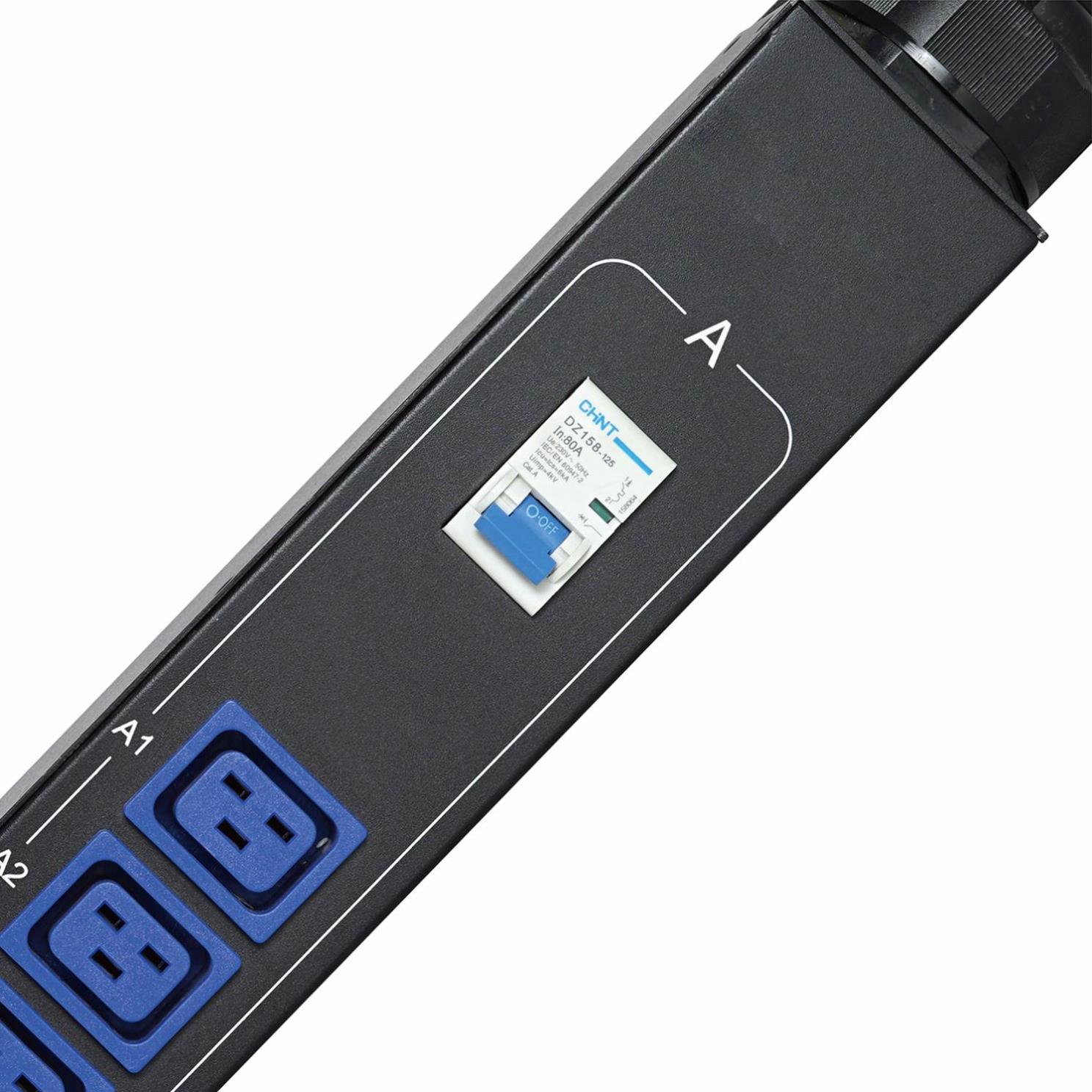 C19 PDU socket 24 way Switching Power Supply with circuit breaker power indicator computer room socket