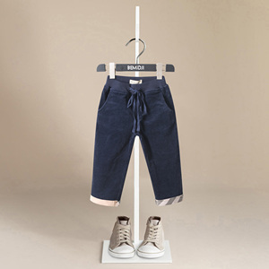 Pantalones Casuales de Pana Transpirable al por Mayor, Leggings de Algodón hasta el Tobillo para Niños y Niñas de 1 a 5 Años, Otoño Invierno - Product Image 1