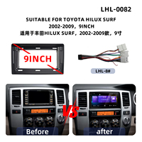 Cadre de moniteur audio de voiture le plus vendu pour TOYOTA HILUX SURF 2002-2009, kit de panneau stéréo de voiture, cadre GPS de voiture, cadre d'autoradio Android