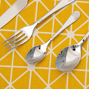 ชุดเครื่องใช้บนโต๊ะอาหารสำหรับเด็กพร้อมคว้าชุดช้อนส้อมรูปสัตว์ - Product Image 4