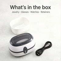 Nettoyeur à ultrasons domestique VGT-800 pour bijoux, lunettes, montres, bagues, prothèses dentaires, aligneurs et gouttières